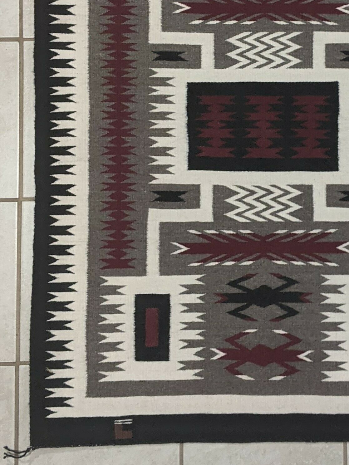 Navajo Handwoven Rug - 46.5in x 34in - Effie William - High Lonesome Trading