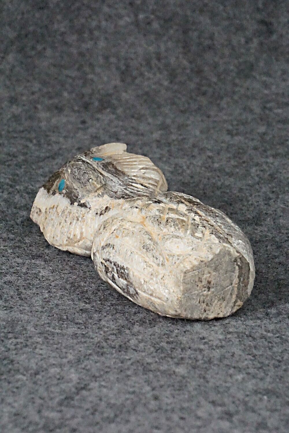 Owl Zuni Fetish Carving - Jonas Hustito