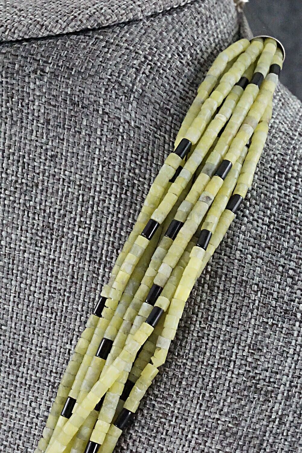 Shell, Jet & Sterling Silver Necklace - Ramona Bird