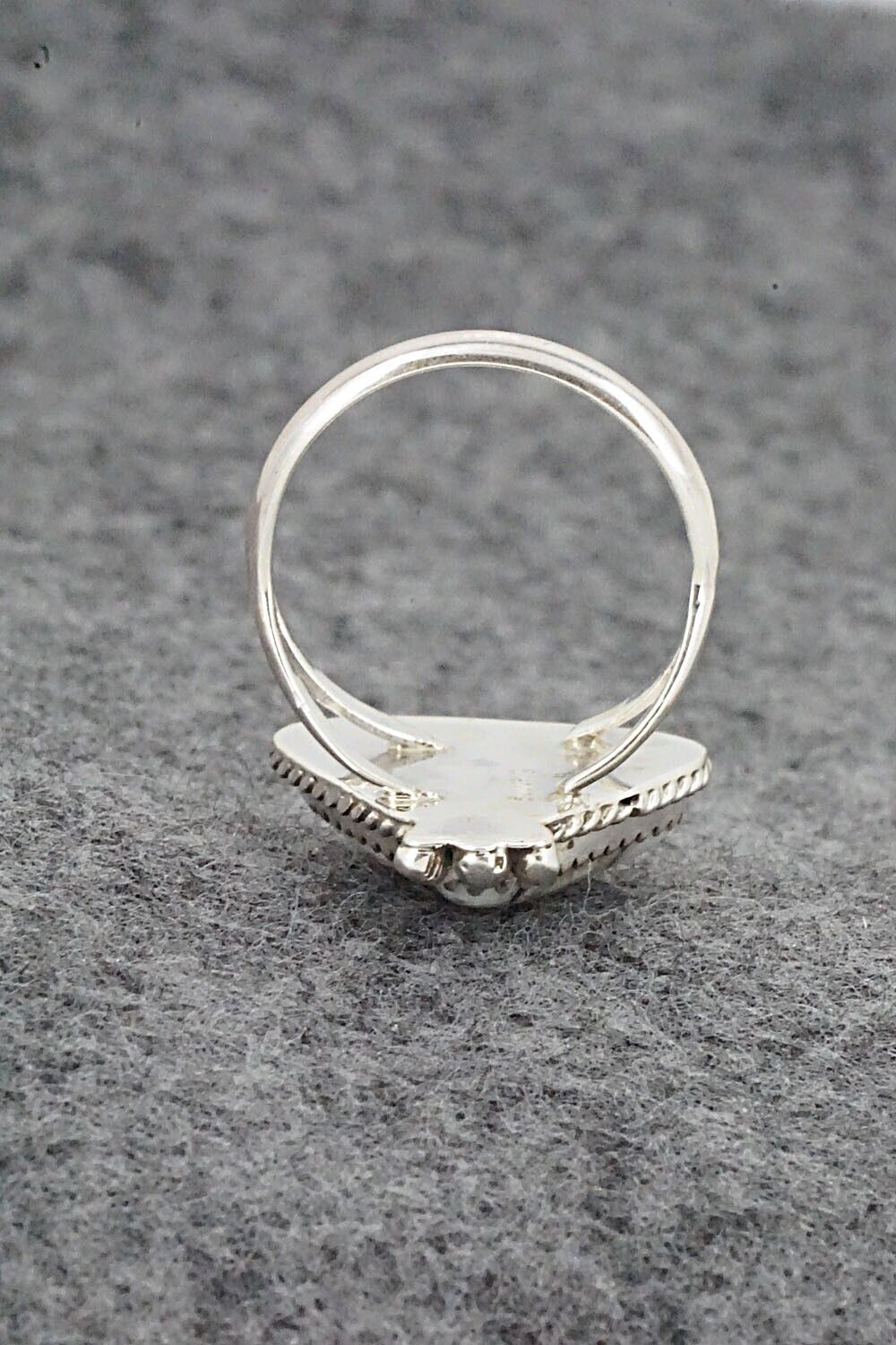 White Buffalo & Sterling Silver Ring - Judy Largo - Size 7.5