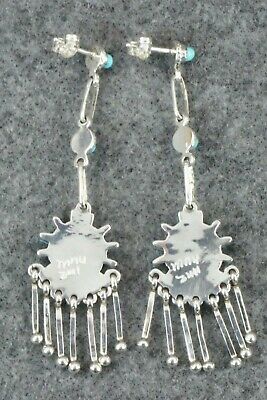Turquoise & Sterling Silver Earrings - Mildred Ukestine