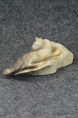 Wolf Zuni Fetish Carving - Wilfred Cheama