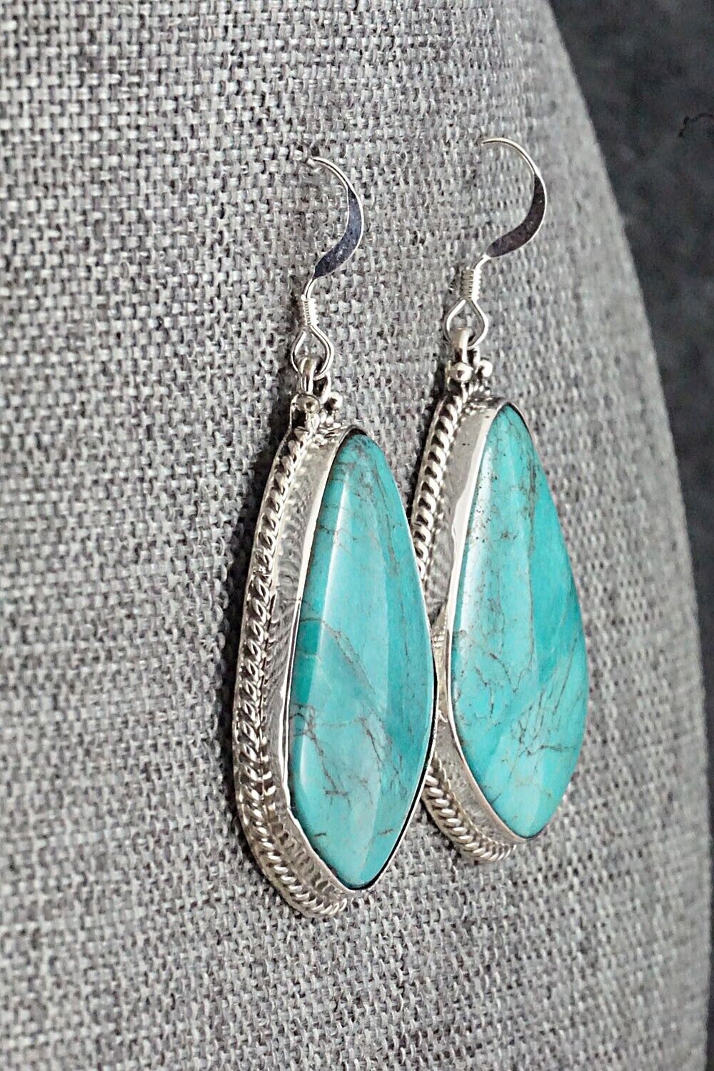 Turquoise & Sterling Silver Earrings - Annie Spencer