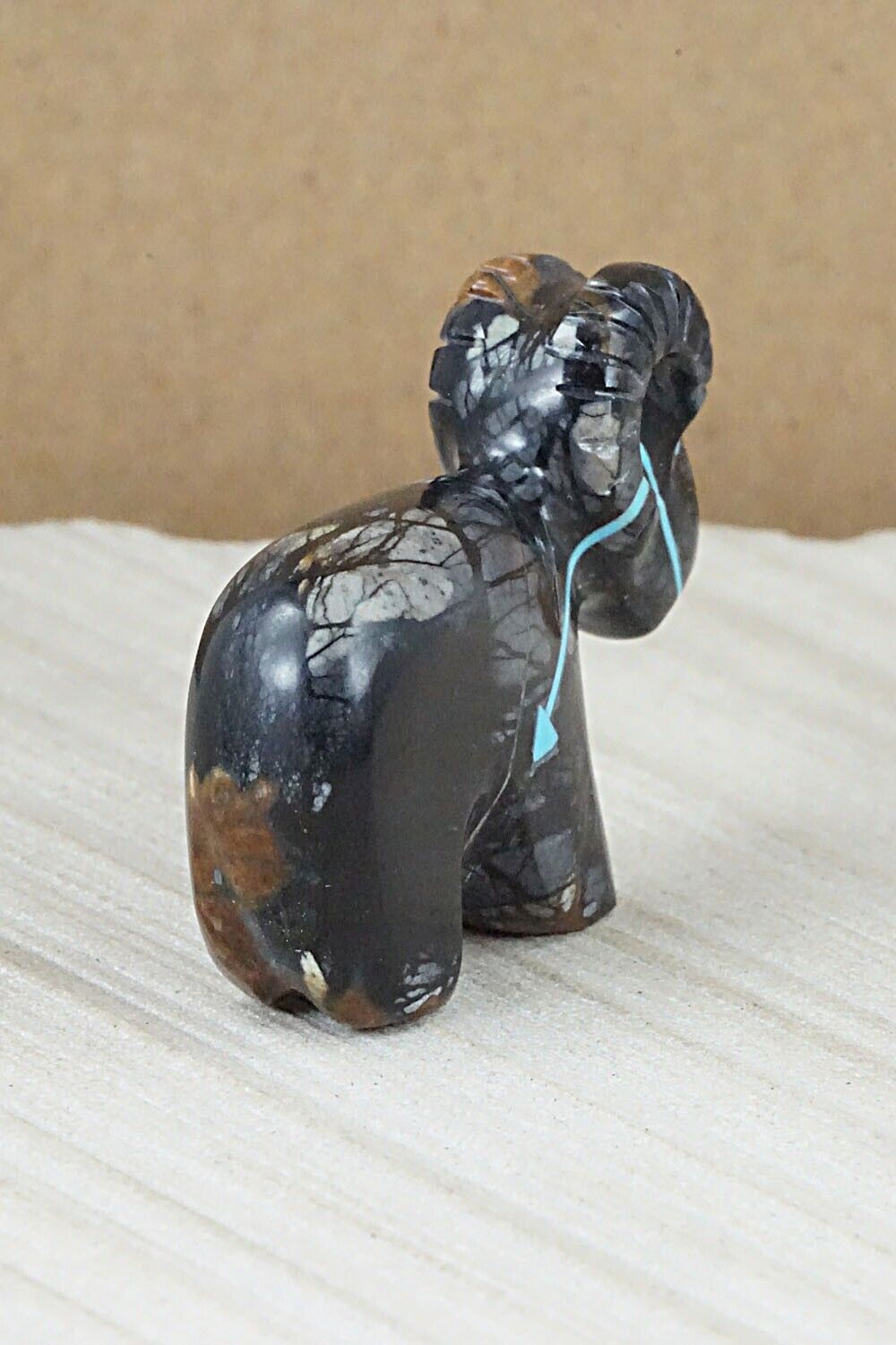 Ram Zuni Fetish Carving - Rodney Laiwakete