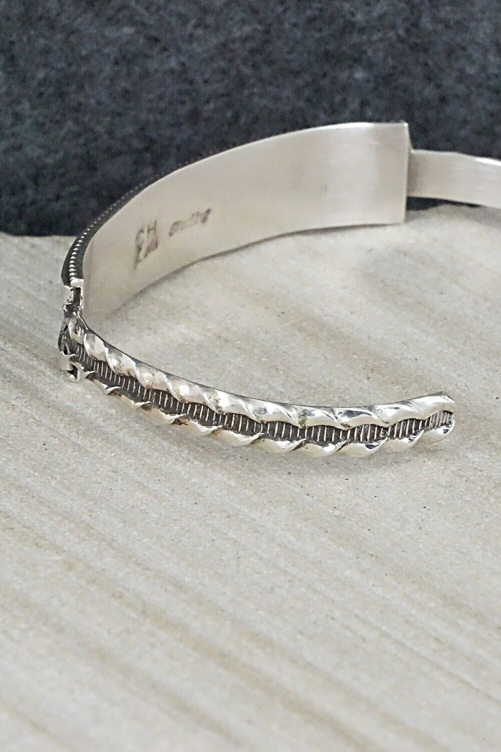 Turquoise & Sterling Silver Inlay Bracelet - Claudine Haloo
