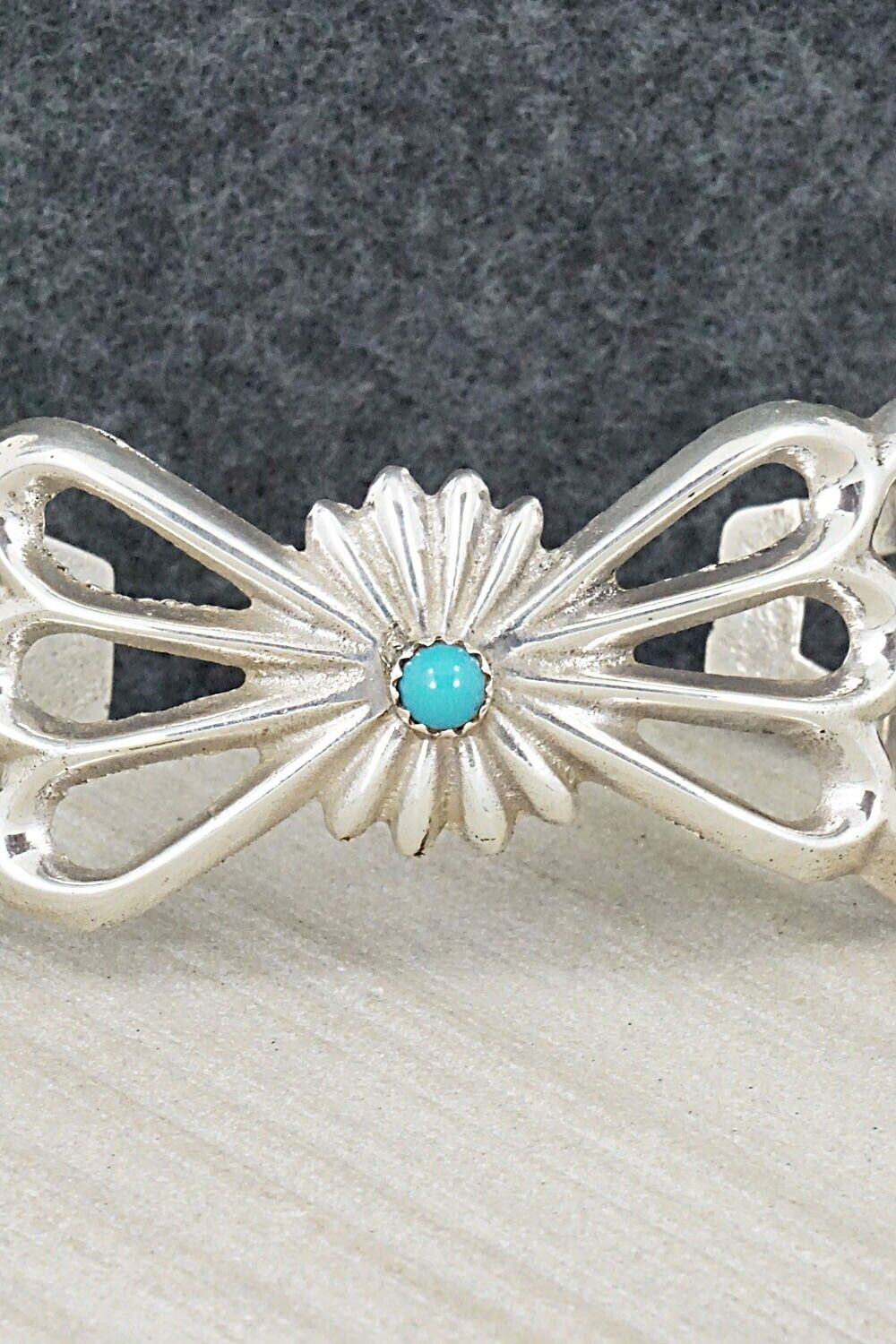 Turquoise & Sterling Silver Bracelet - Sheridan Bitsy