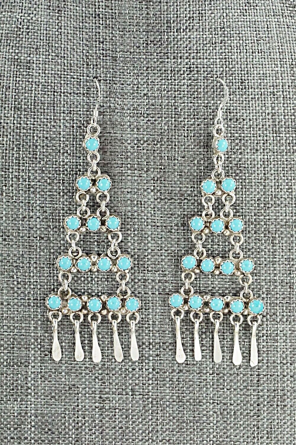 Turquoise & Sterling Silver Earrings - Sylvia Chee