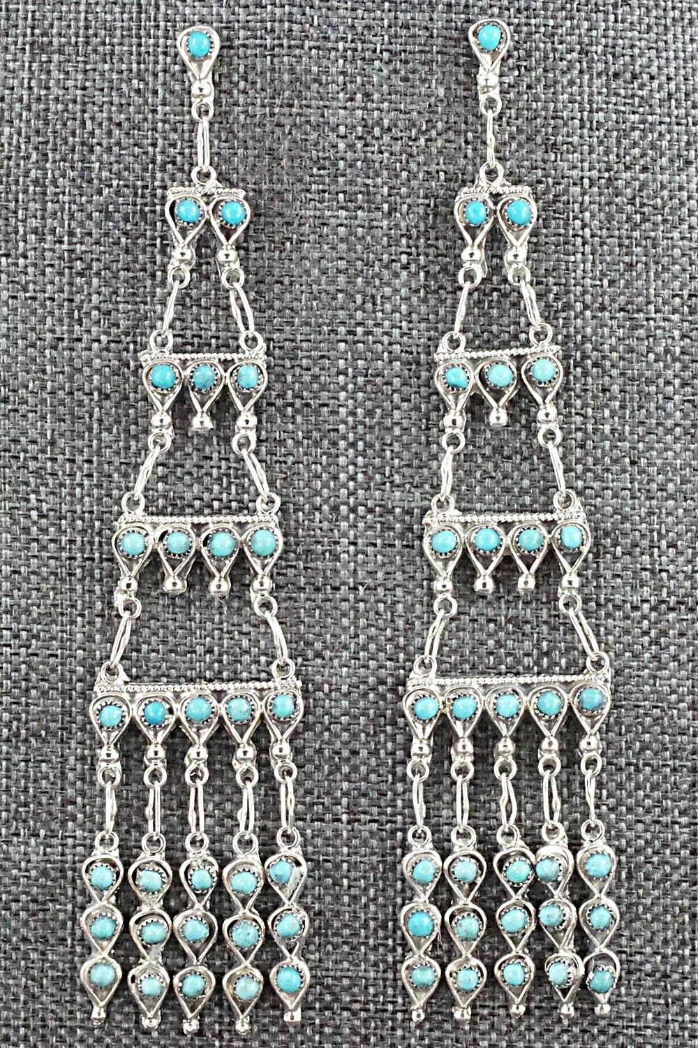 Turquoise & Sterling Silver Earrings - Waylon Johnson