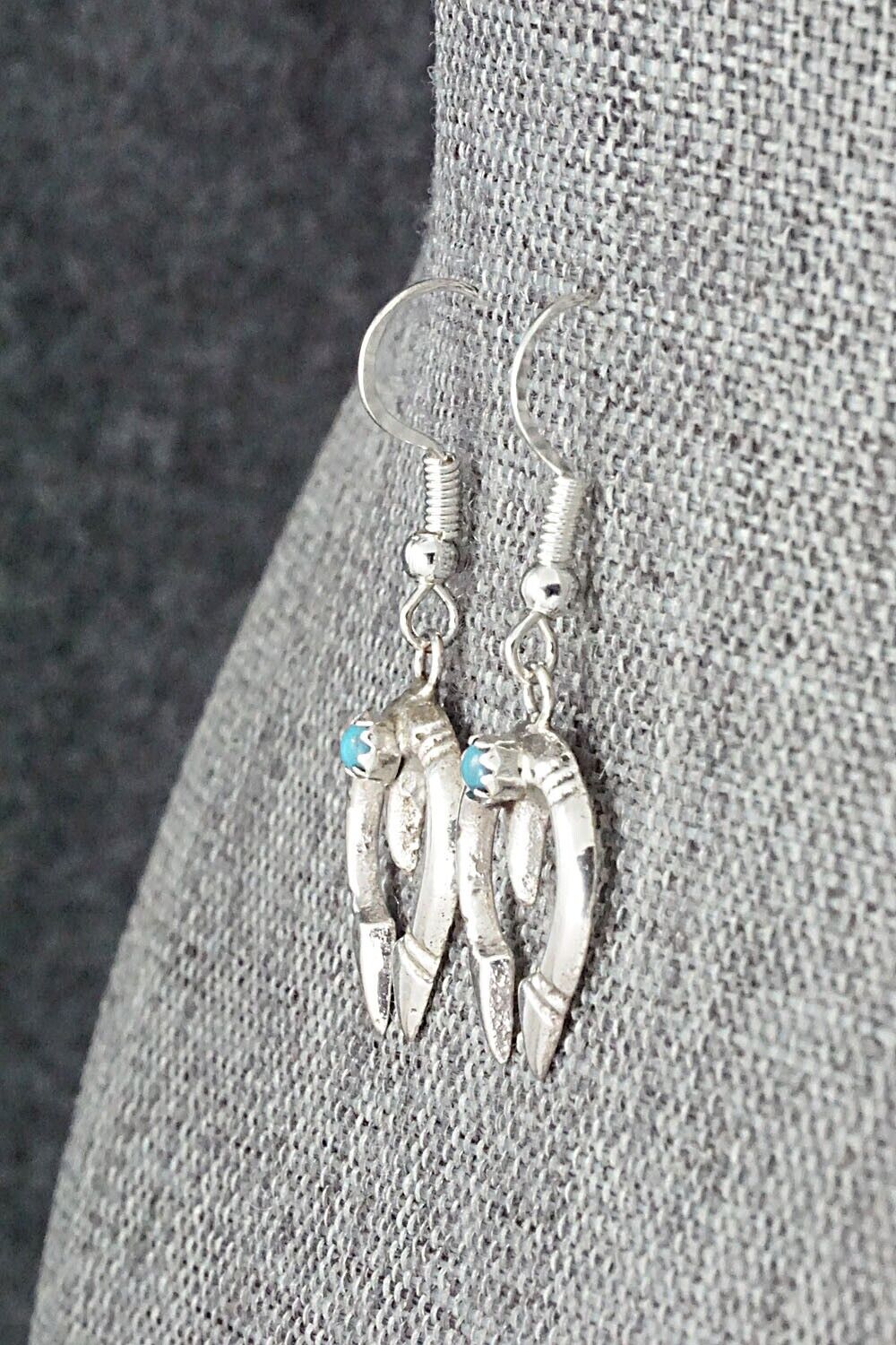 Turquoise & Sterling Silver Earrings - Lorraine Chee