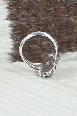 Turquoise and Sterling Silver Ring - Andrew Vandever - Size 7 - High Lonesome Trading