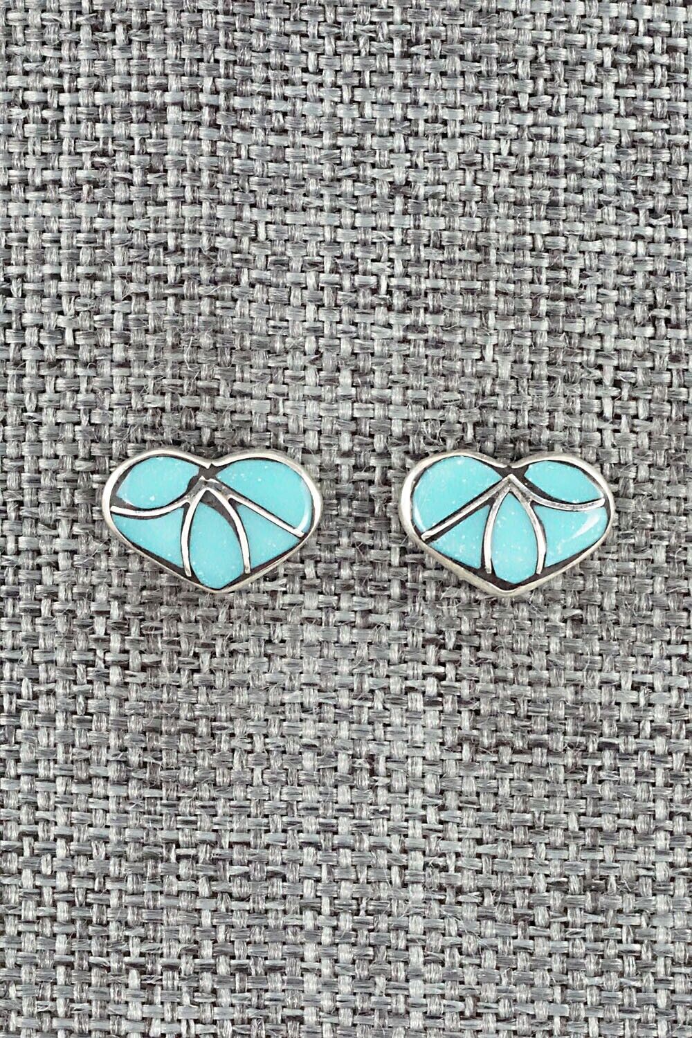 Turquoise & Sterling Silver Earrings - Thurza Leekya