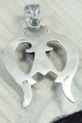 Turquoise and Sterling Silver Pendant - Kevin Billah