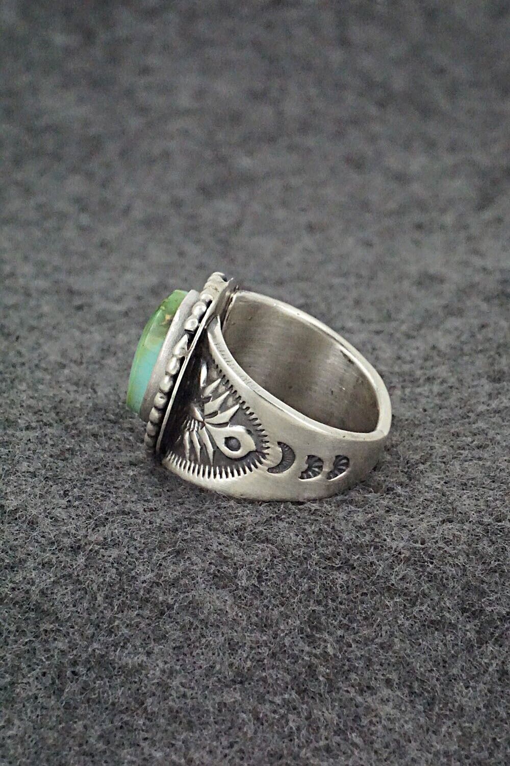 Turquoise & Sterling Silver Ring - Samuel Yellowhair - Size 7