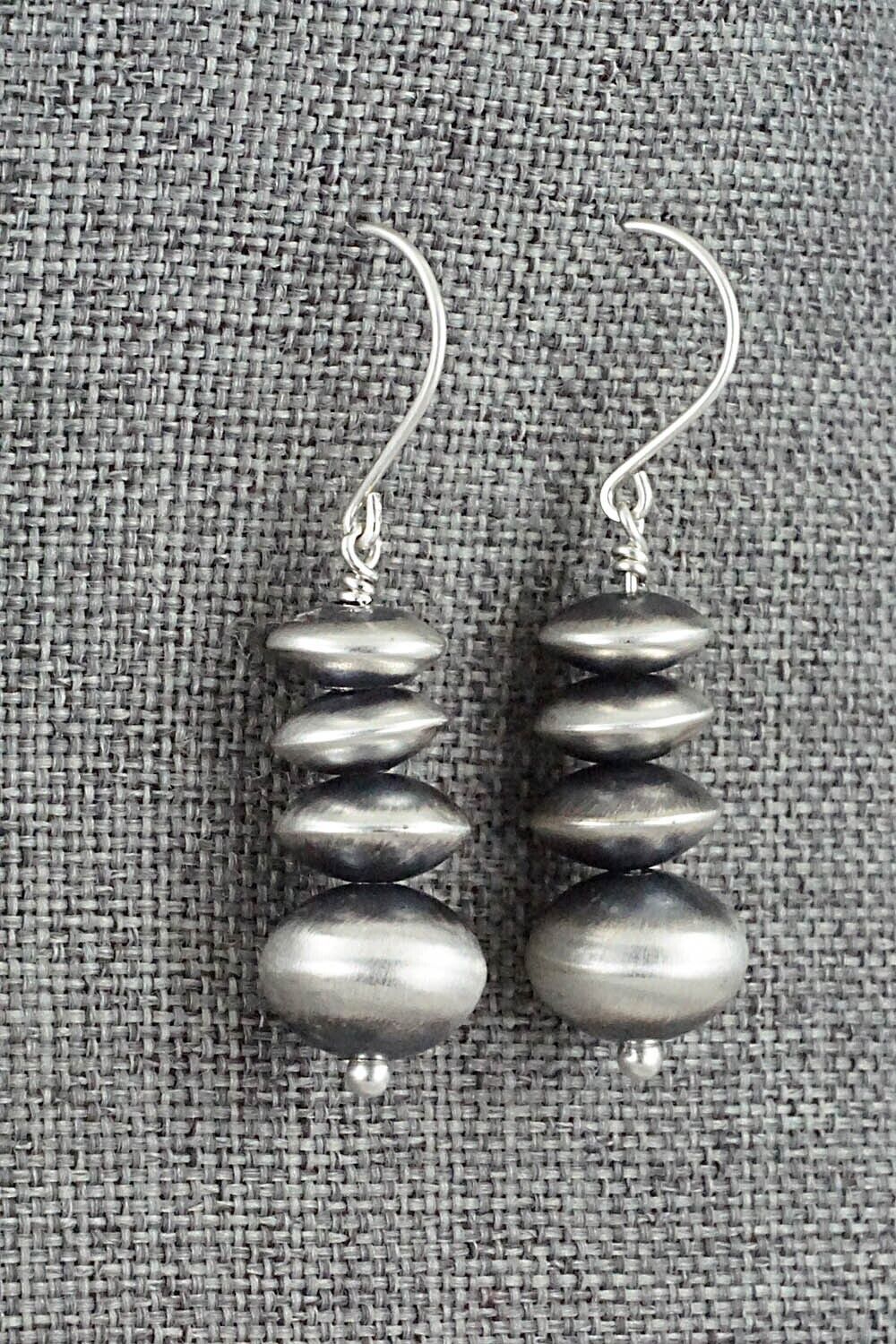 Sterling Silver Navajo Pearl Earrings - Bryannen Halwood