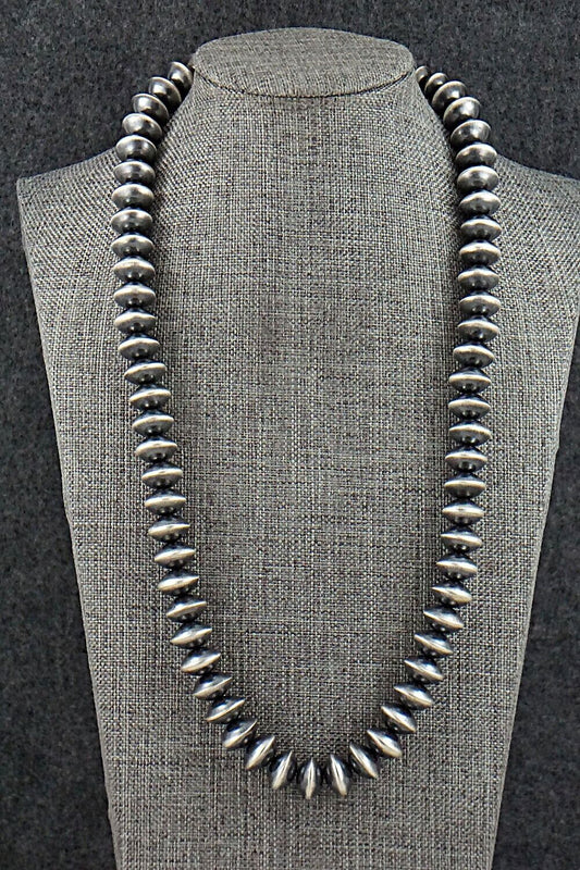 Sterling Silver Navajo Pearl Necklace 22" - Presley Haley