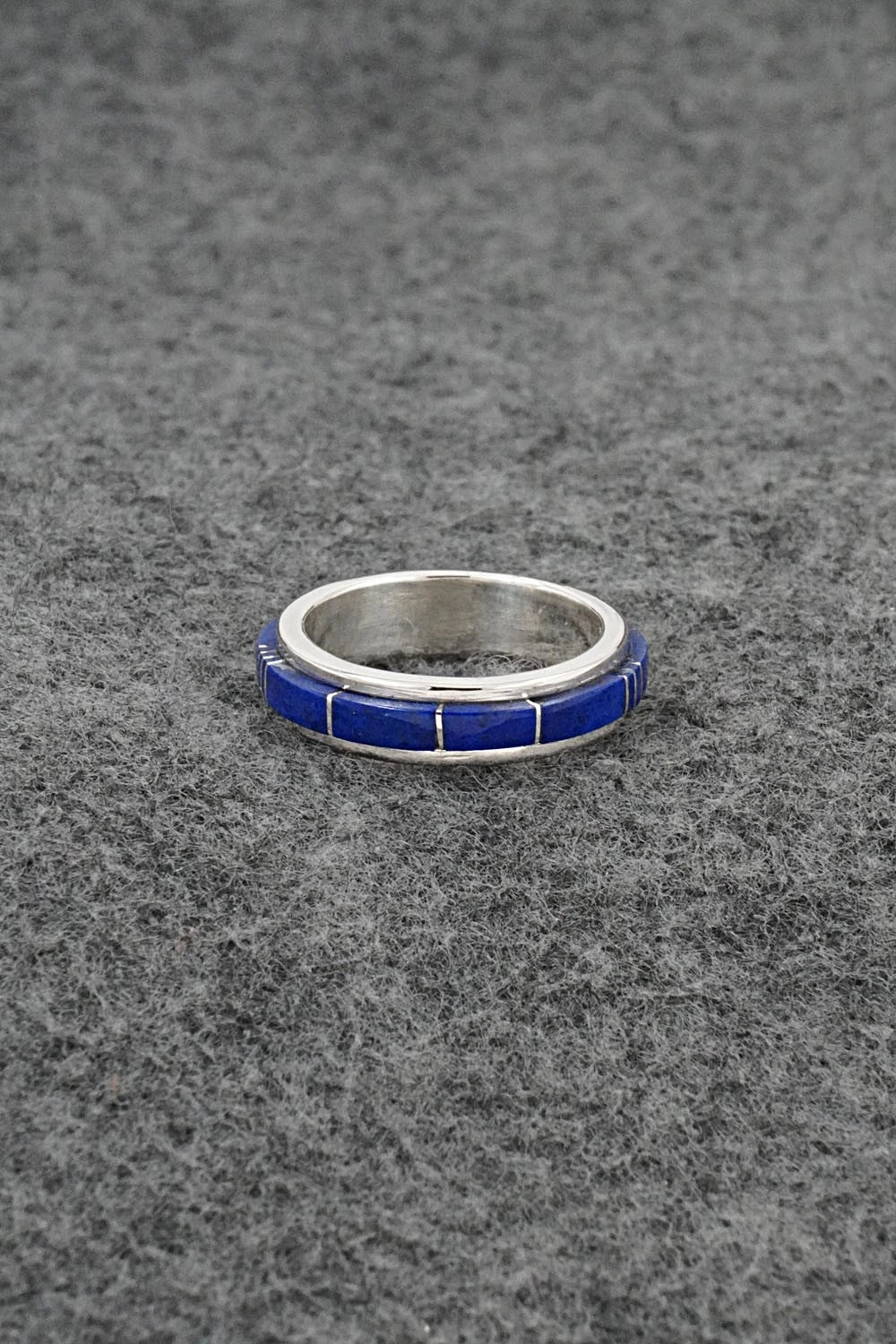 Lapis & Sterling Silver Ring - Harold Tsosie - Size 6.5