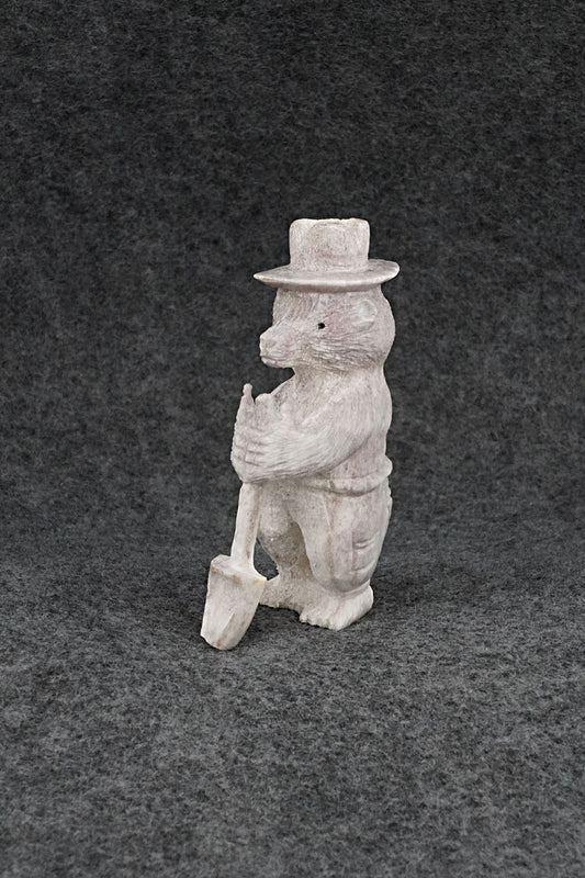 Smokey Bear Zuni Fetish Carving - Chris Peina