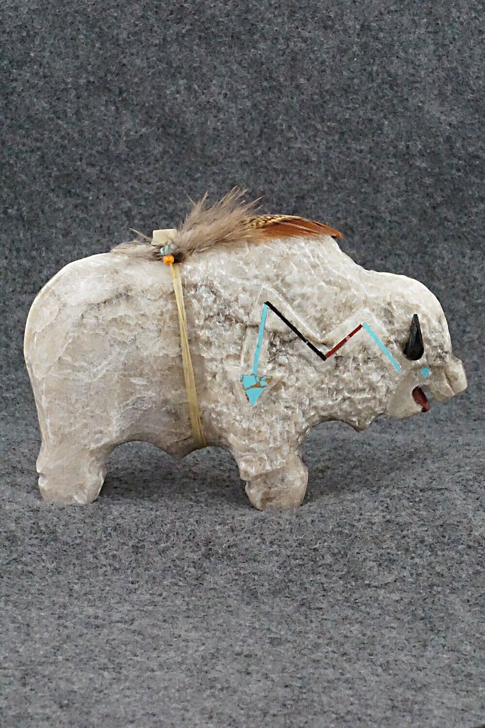 Buffalo Navajo Fetish Carving - Ben Livingston