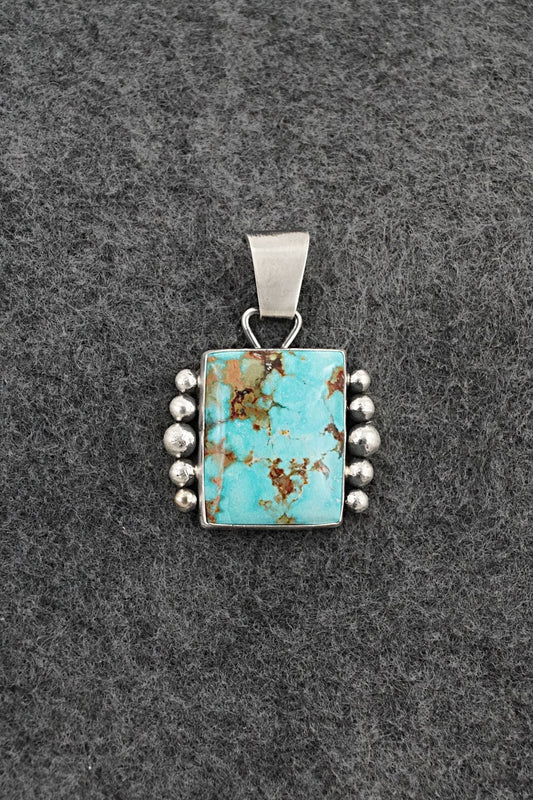 Turquoise & Sterling Silver Pendant - Eugene Gruber