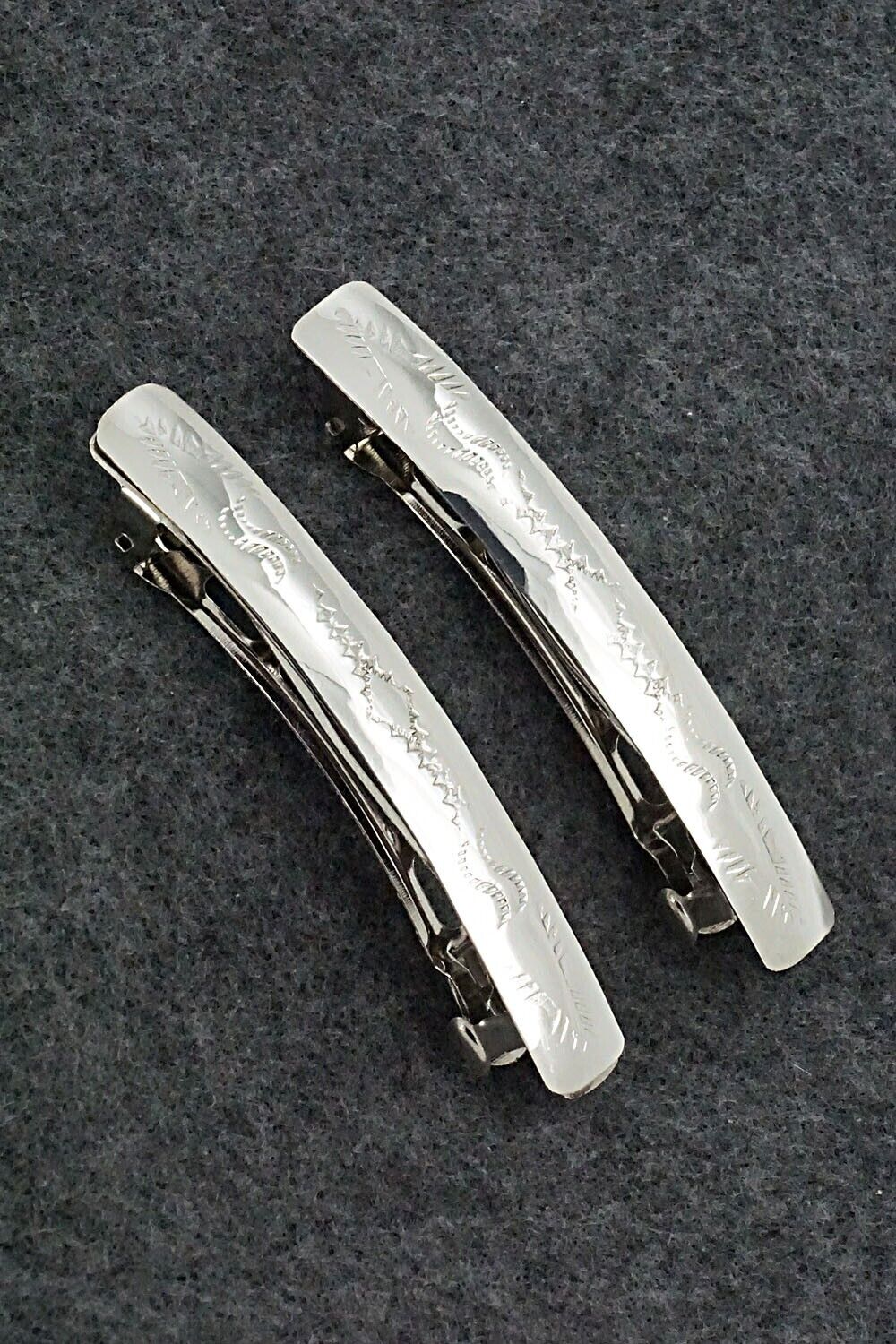 Sterling Silver Hair Barrettes - Randall Dalgai