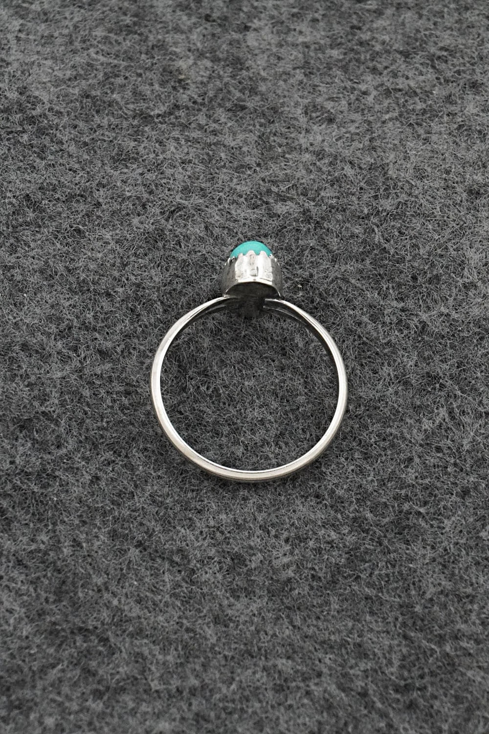 Turquoise & Sterling Silver Ring - Matthew Gordon - Size 7