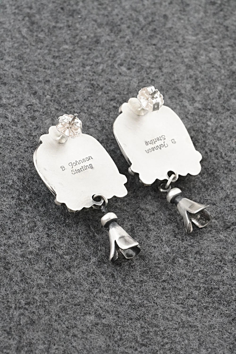 Turquoise & Sterling Silver Earrings - Bobby Johnson