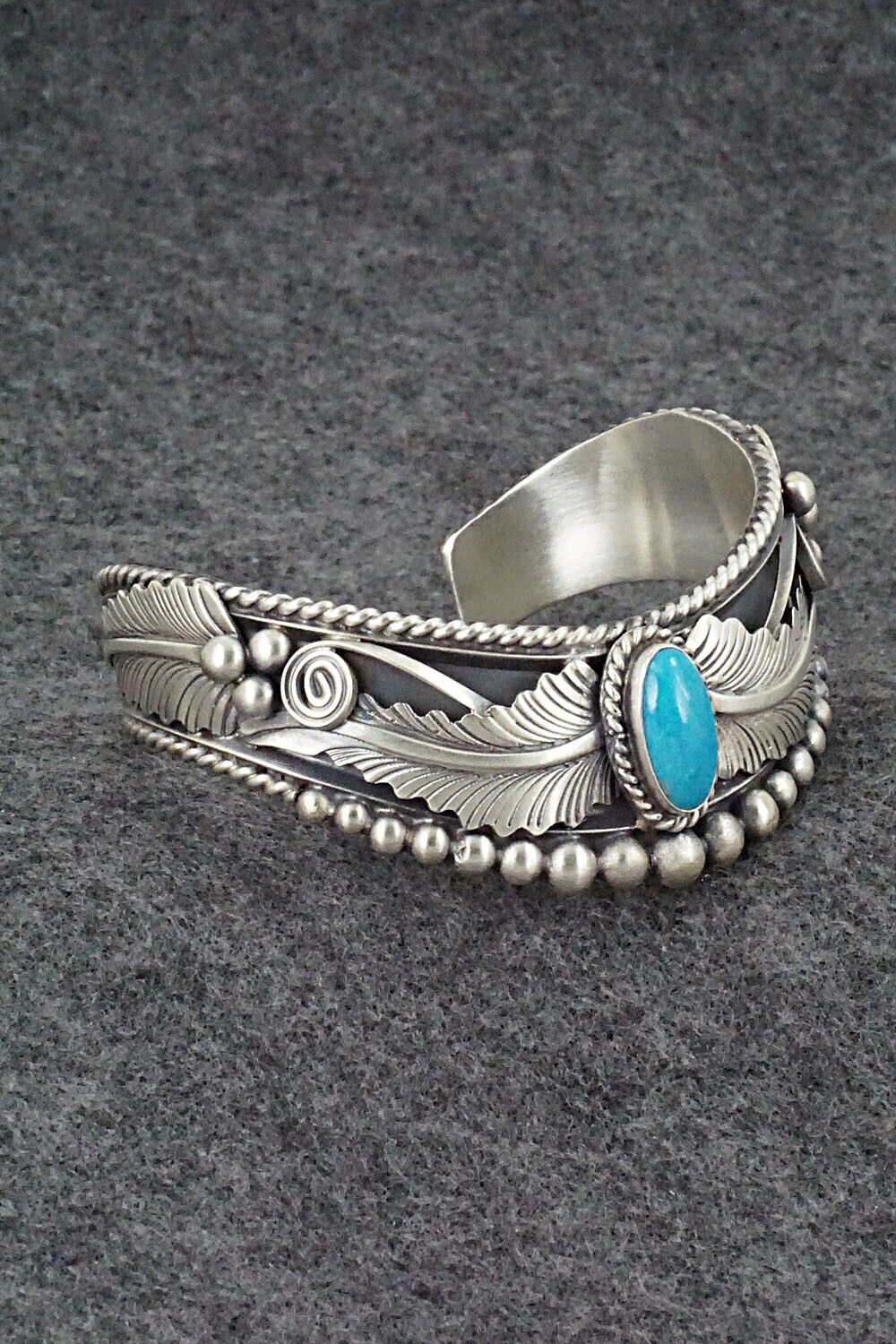 Turquoise & Sterling Silver Bracelet - Tom Lewis