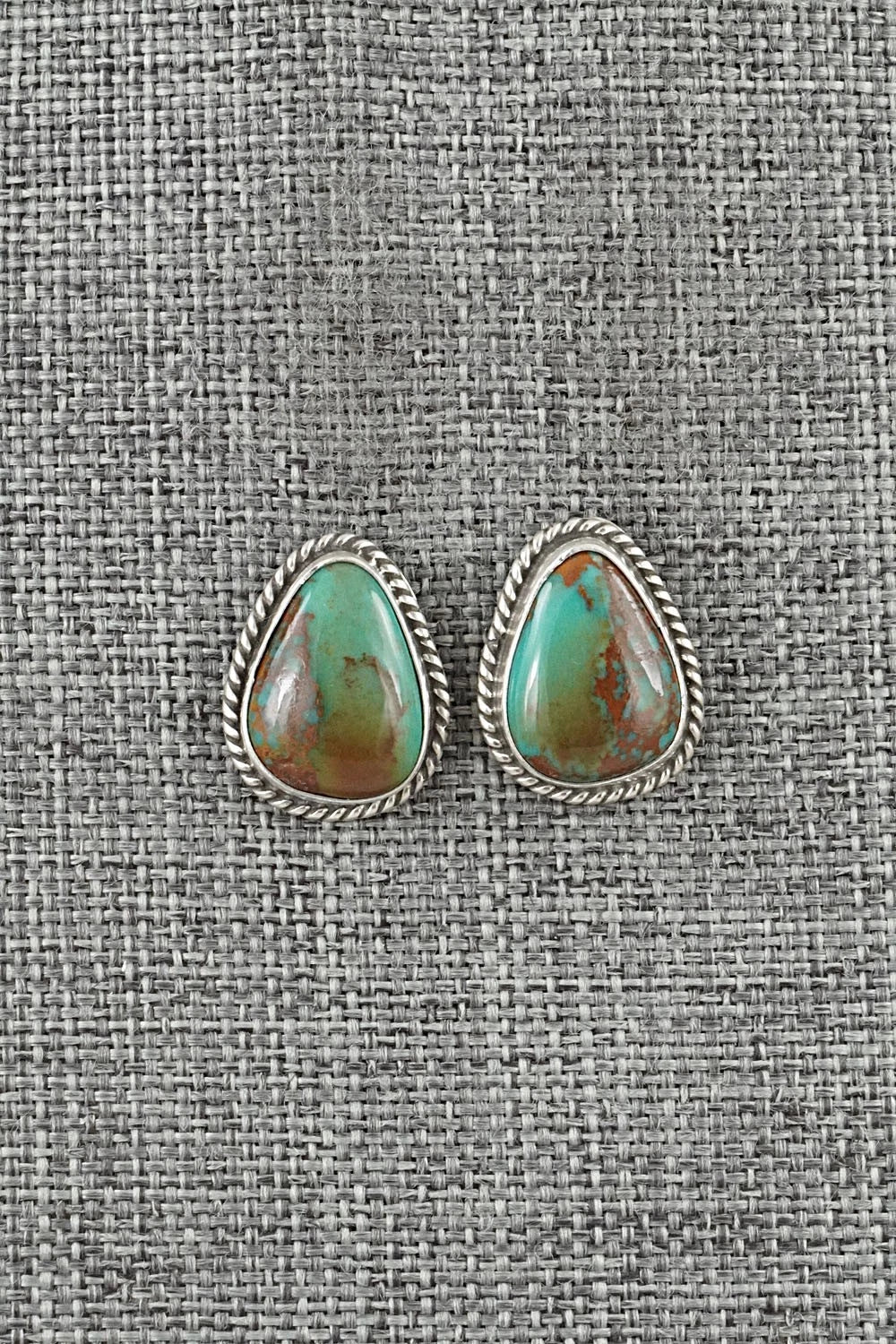 Turquoise & Sterling Silver Earrings - Rosemary Saunders