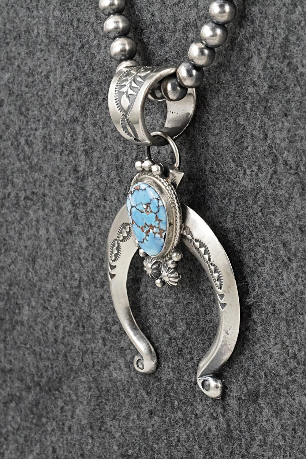 Turquoise & Sterling Silver Necklace - Samuel Yellowhair