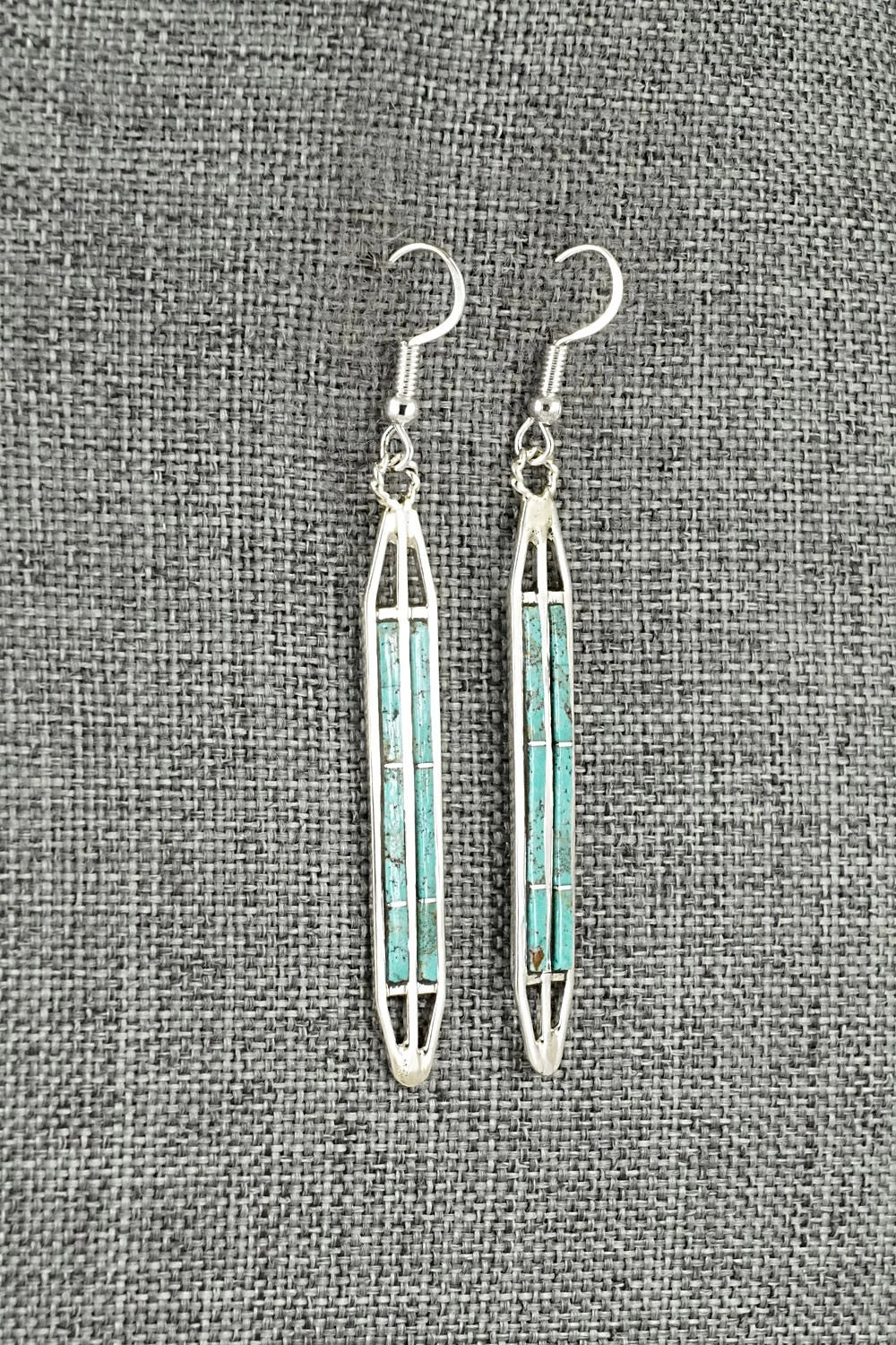Turquoise & Sterling Silver Earrings - Andrew Enrico