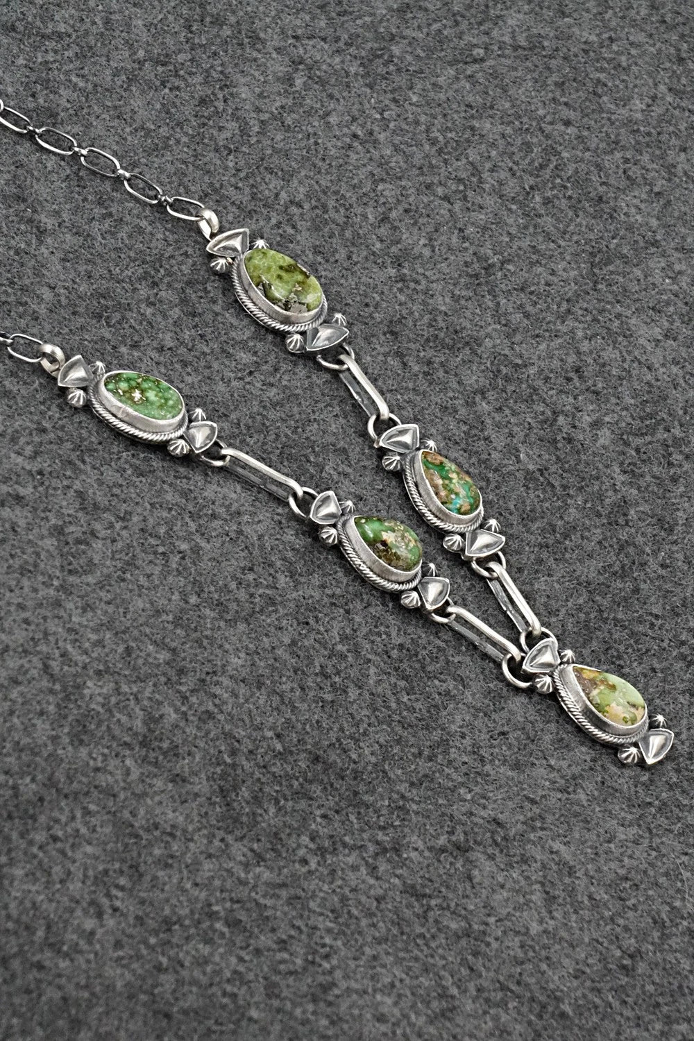 Turquoise & Sterling Silver Necklace - Derrick Gordon