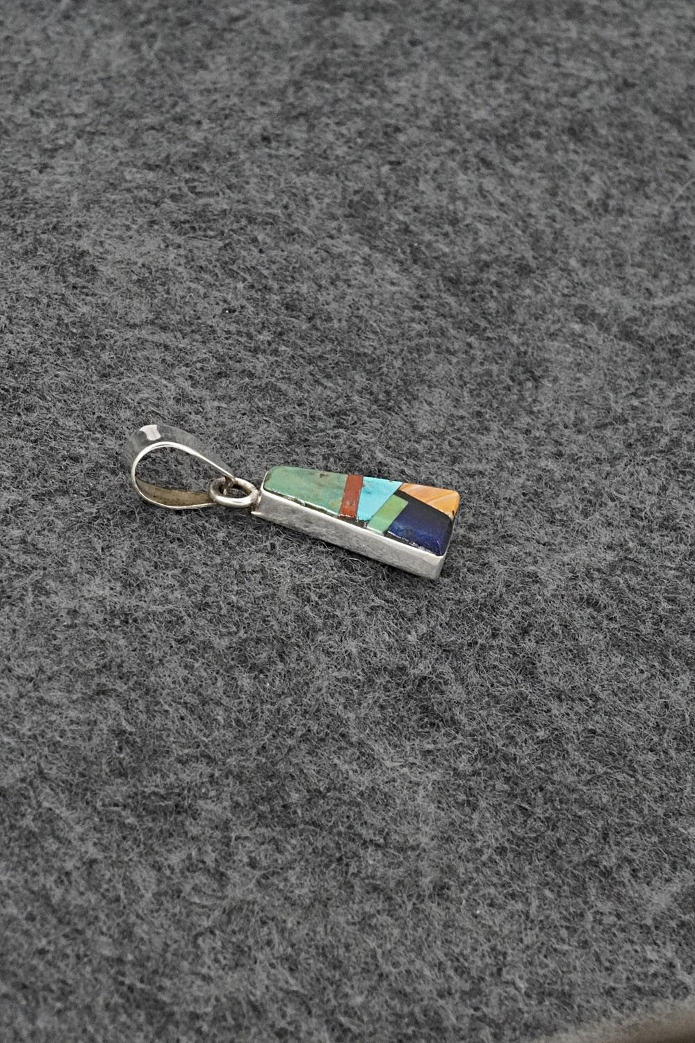 Multi Stone & Sterling Silver Pendant - Priscilla Smith