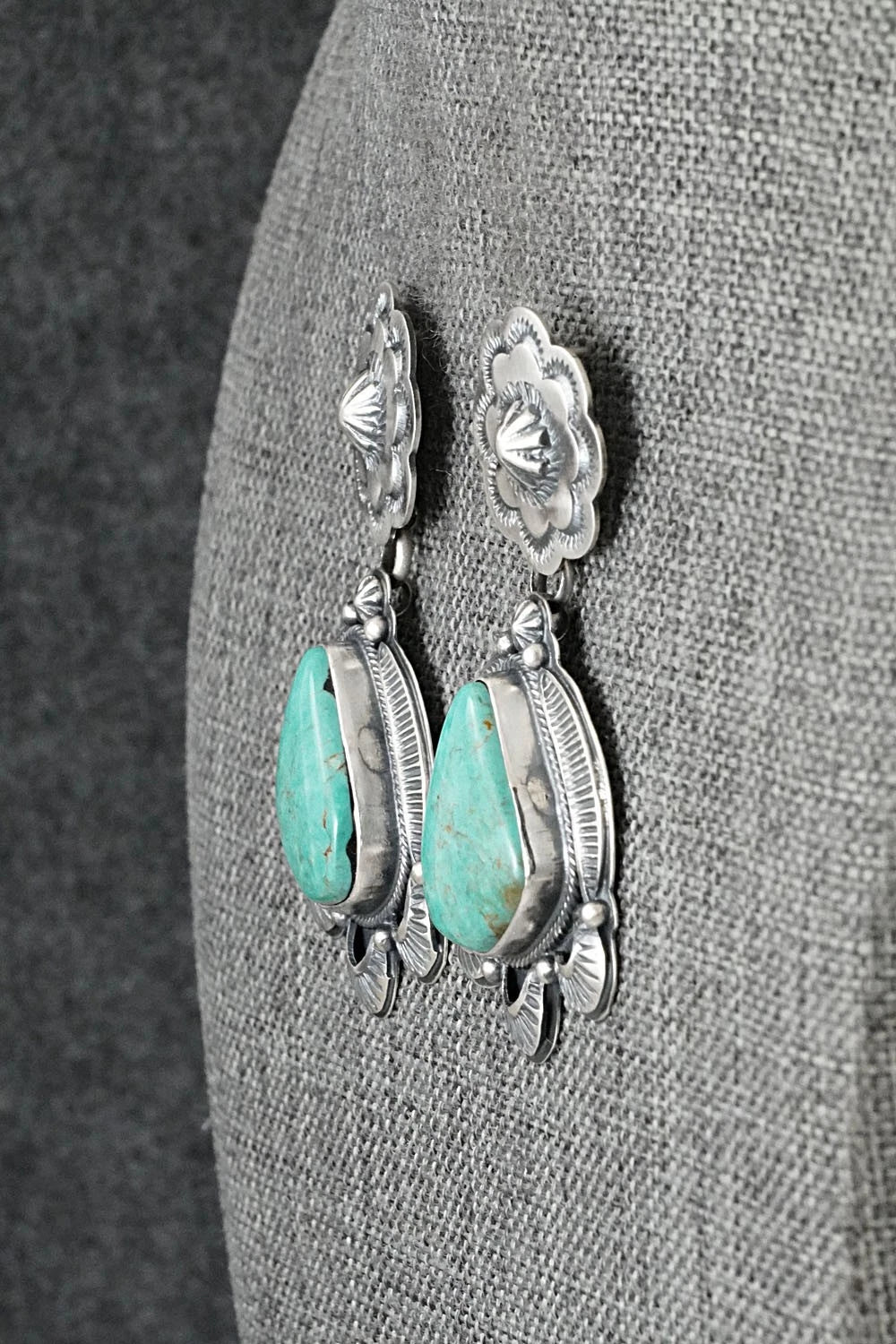 Turquoise & Sterling Silver Earrings - Randy Boyd