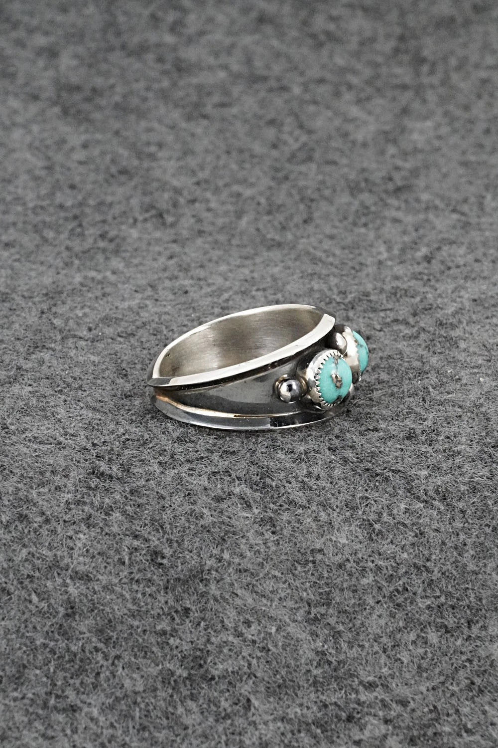 Turquoise & Sterling Silver Ring - Paul Largo - Size 10