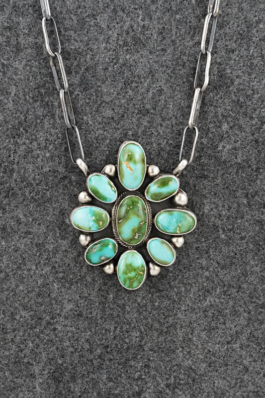 Turquoise & Sterling Silver Necklace - Kathleen Livingston