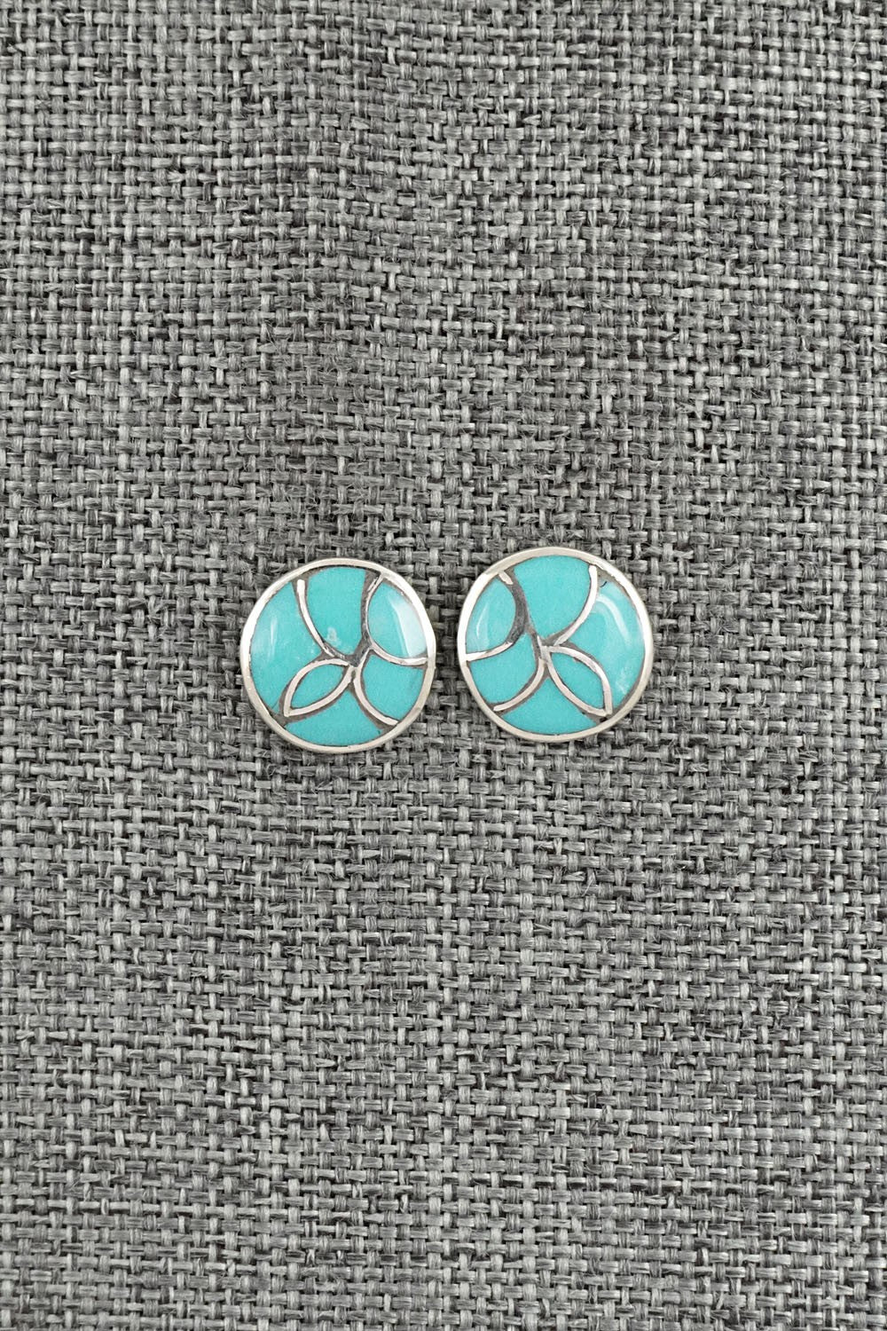 Turquoise & Sterling Silver Earrings - Orena Leekya