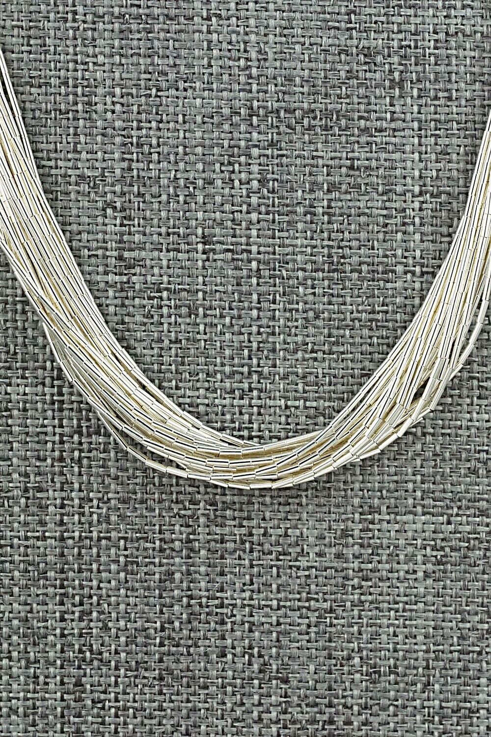 Liquid Silver Necklace - Sterling Silver 18"