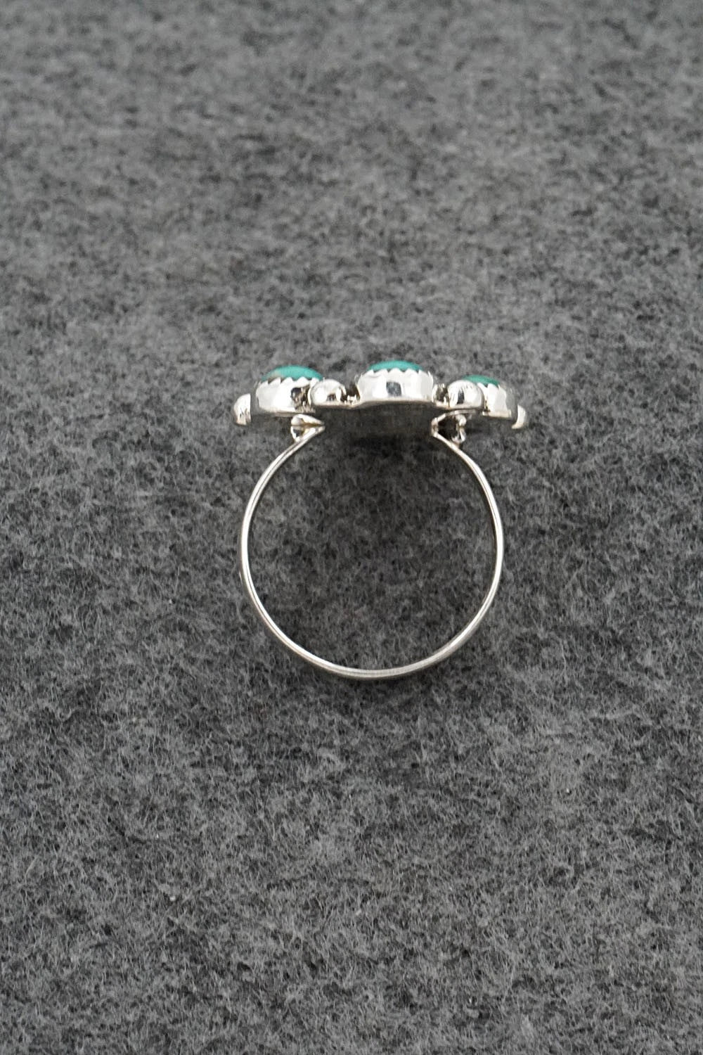 Turquoise & Sterling Silver Ring - Priscilla Reeder - Size 9.5