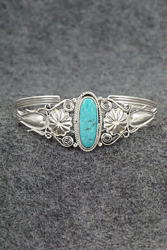 Turquoise and Sterling Silver Bracelet - Andrew Vandever