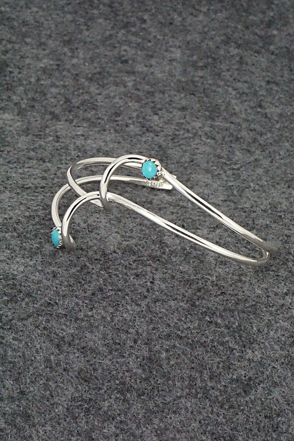 Turquoise & Sterling Silver Bracelet - Yolanda Skeets