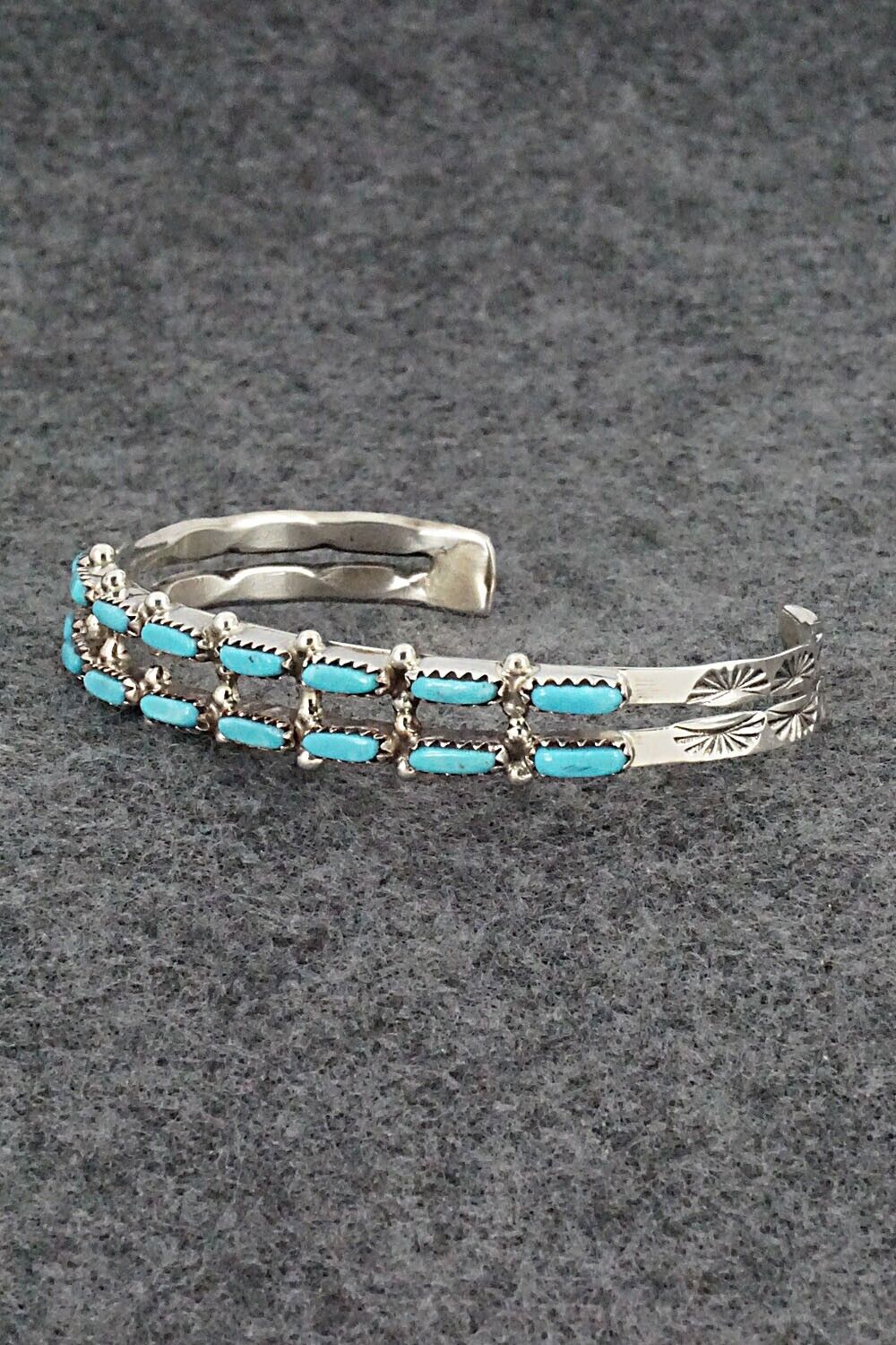 Turquoise & Sterling Silver Bracelet - Murray Hannaweeka
