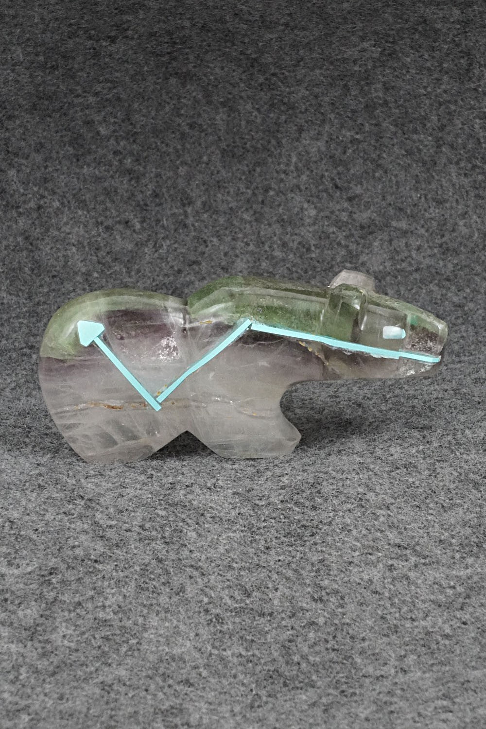 Bear Zuni Fetish Carving - Kenric Laiwakete