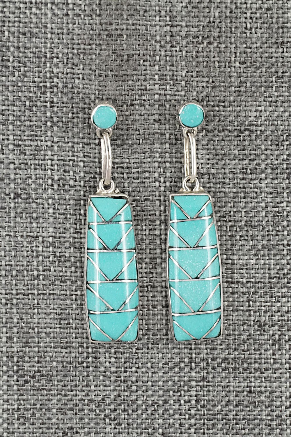 Turquoise & Sterling Silver Earrings - Phyllis Lucio