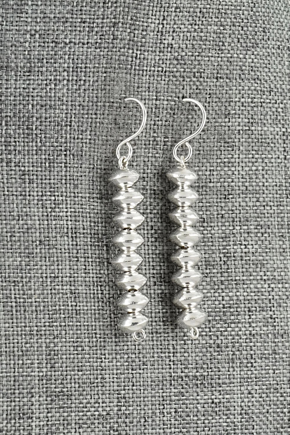 Sterling Silver Navajo Pearl Earrings - Crystal Haley
