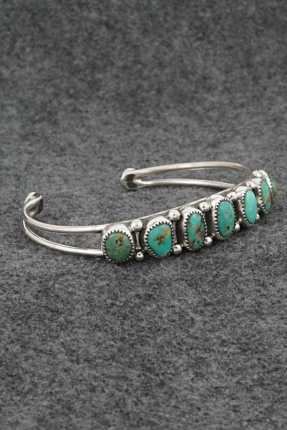 Turquoise & Sterling Silver Bracelet - Priscilla Reeder