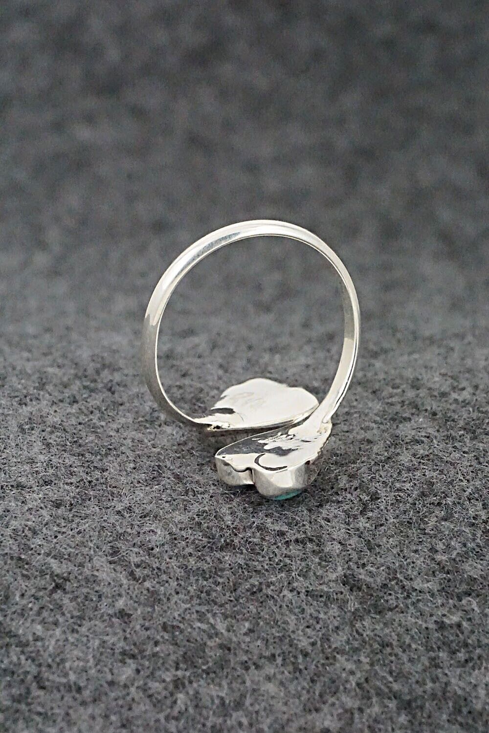 Turquoise & Sterling Silver Ring - Velda Nastacio - Size 9 Adj.