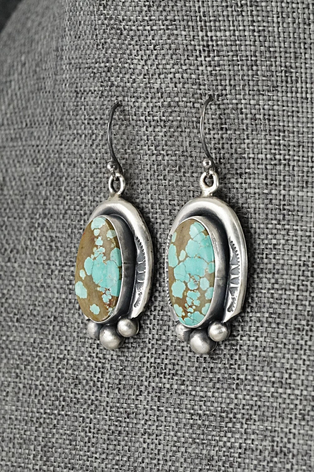 Turquoise & Sterling Silver Necklace and Earrings Set - Paul Livingston