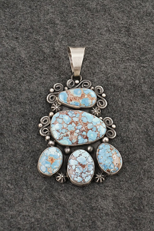 Turquoise & Sterling Silver Pendant - Darrin Livingston