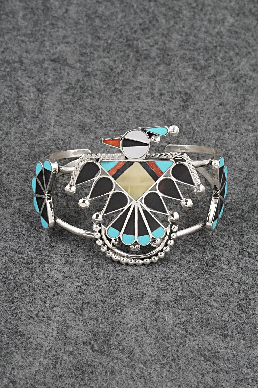Multi-Stone & Sterling Silver Inlay Necklace Set - Adrian Wallace