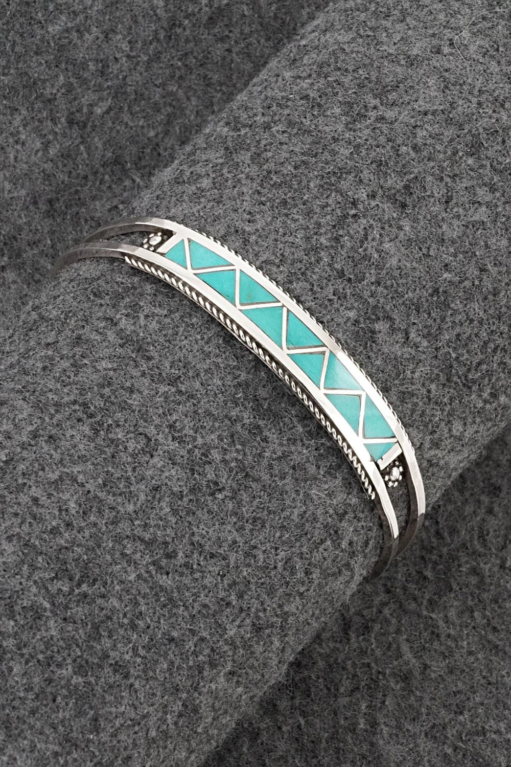 Turquoise & Sterling Silver Bracelet - Claudine Haloo